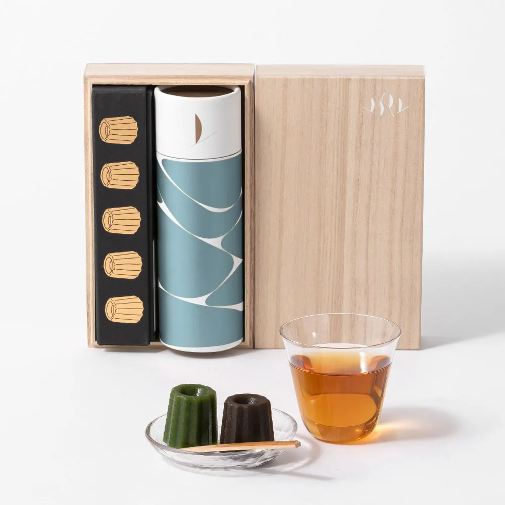 井上茶寮｜カヌレ羊羹＆お茶セット｜HYACCA