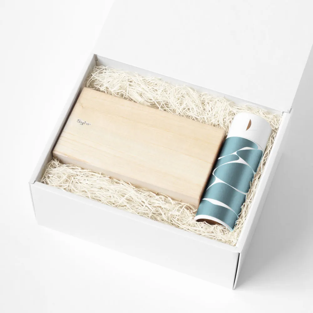 井上茶寮のカヌレとSghrのグラス｜GLASS＆TEA TIME BOX / クリアー