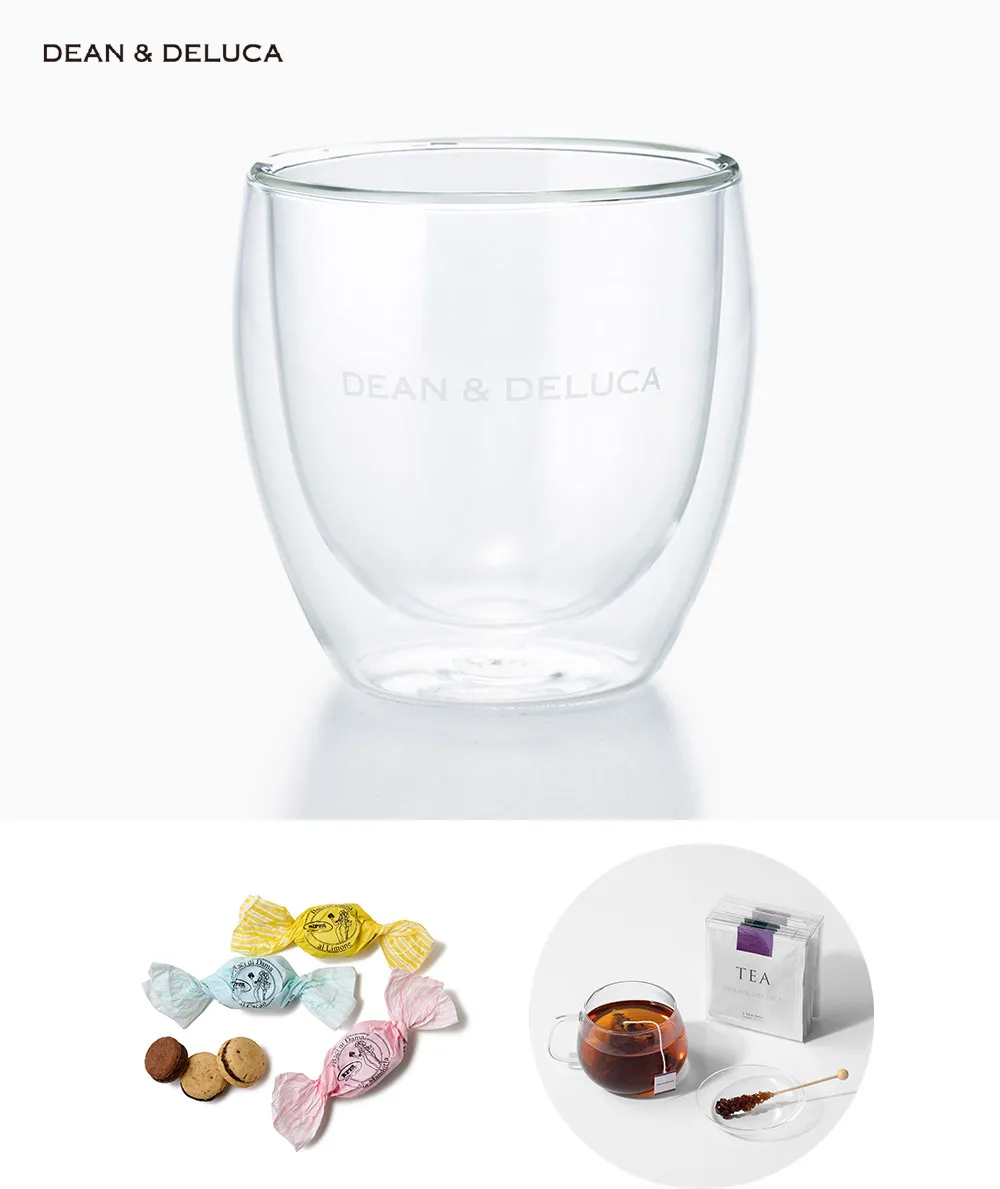 ダブルウォールグラス+チョコサンドクッキー+コーヒー or 紅茶［ディーン＆デルーカ］ 紅茶 