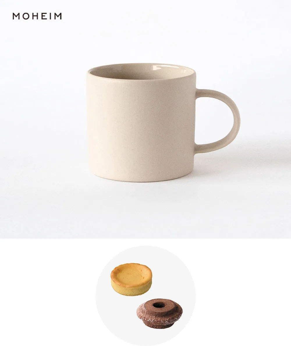 MOHEIM マグカップ/全3カラー［モヘイム］+バームクーヘン＆チーズケーキ						 サンドホワイト 