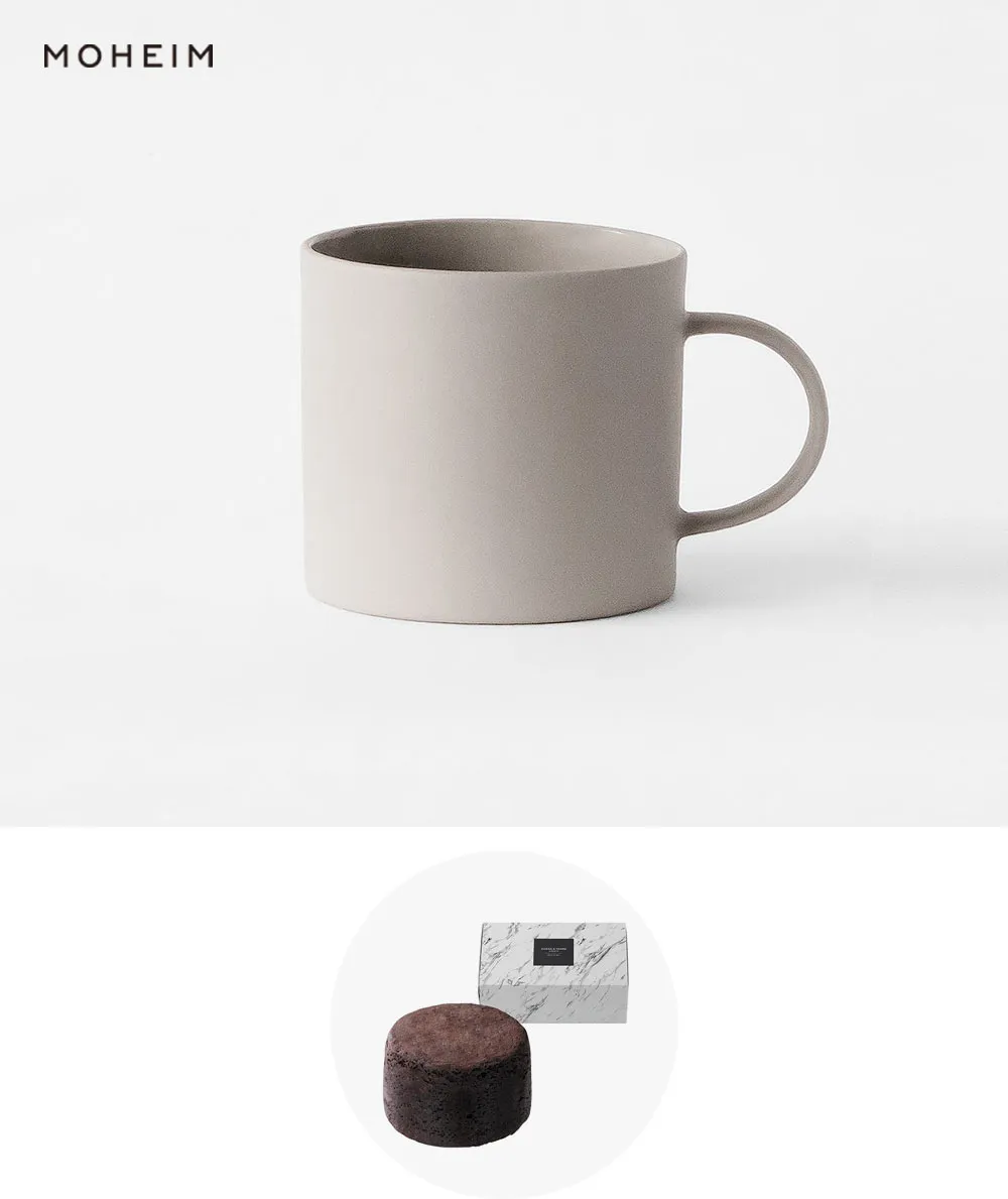 MOHEIM マグカップ/全3カラー［モヘイム］+濃厚フォンダンショコラ グレー 
