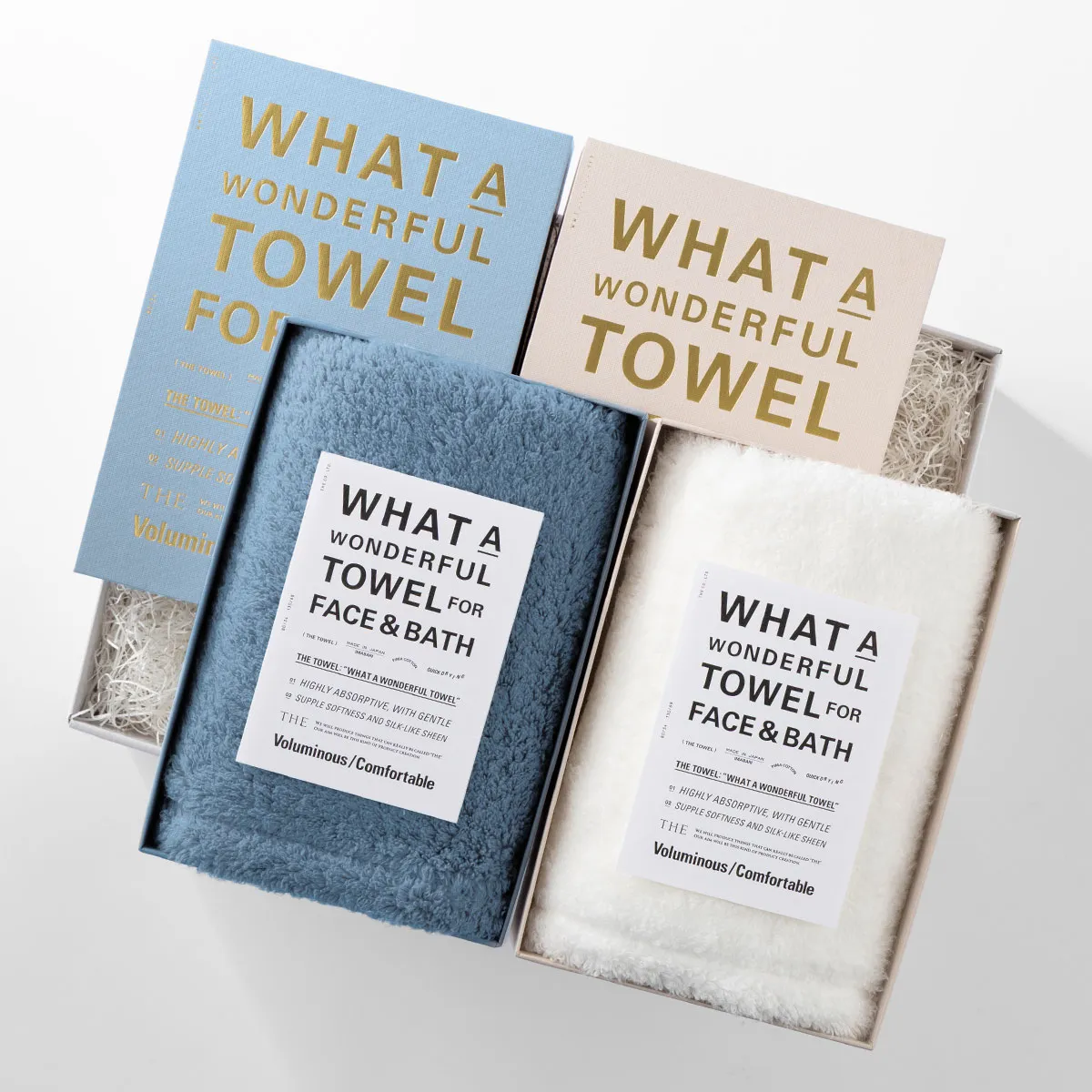 THE TOWEL BOX /  ブルー＆ホワイト［THE］