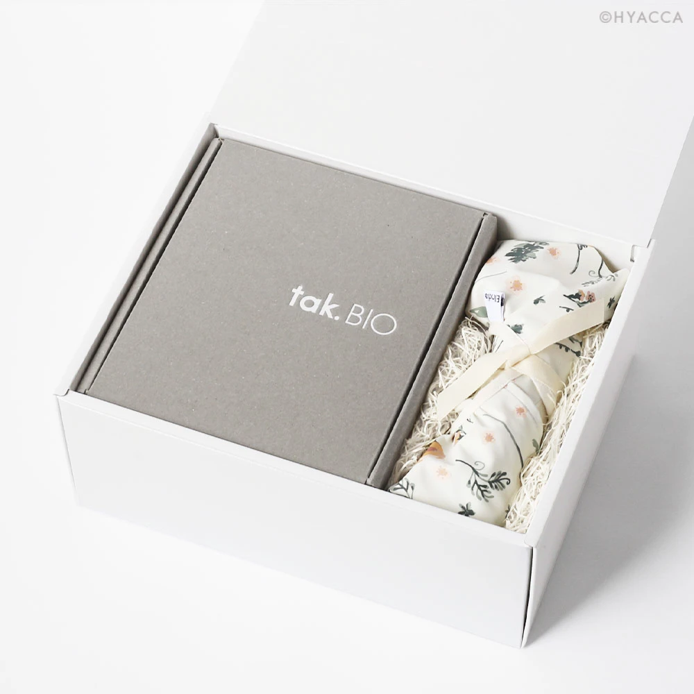 BIB＆TABLE WARE BOX / tak. / フラワー&ピンク