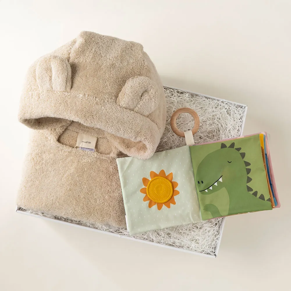 BABY BATH＆TOY BOX / HOODED PONCHO+BOOK /  アイボリー