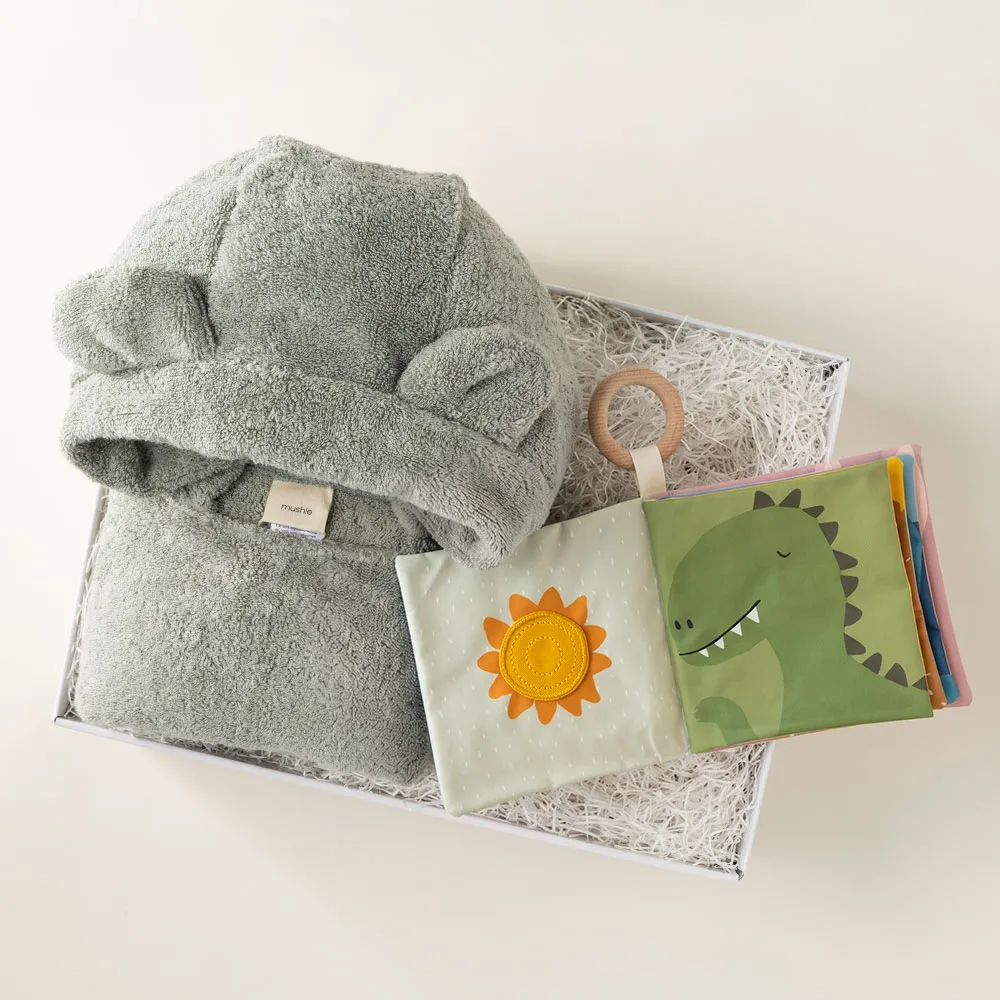 BABY BATH＆TOY BOX / HOODED PONCHO+BOOK /  ミント