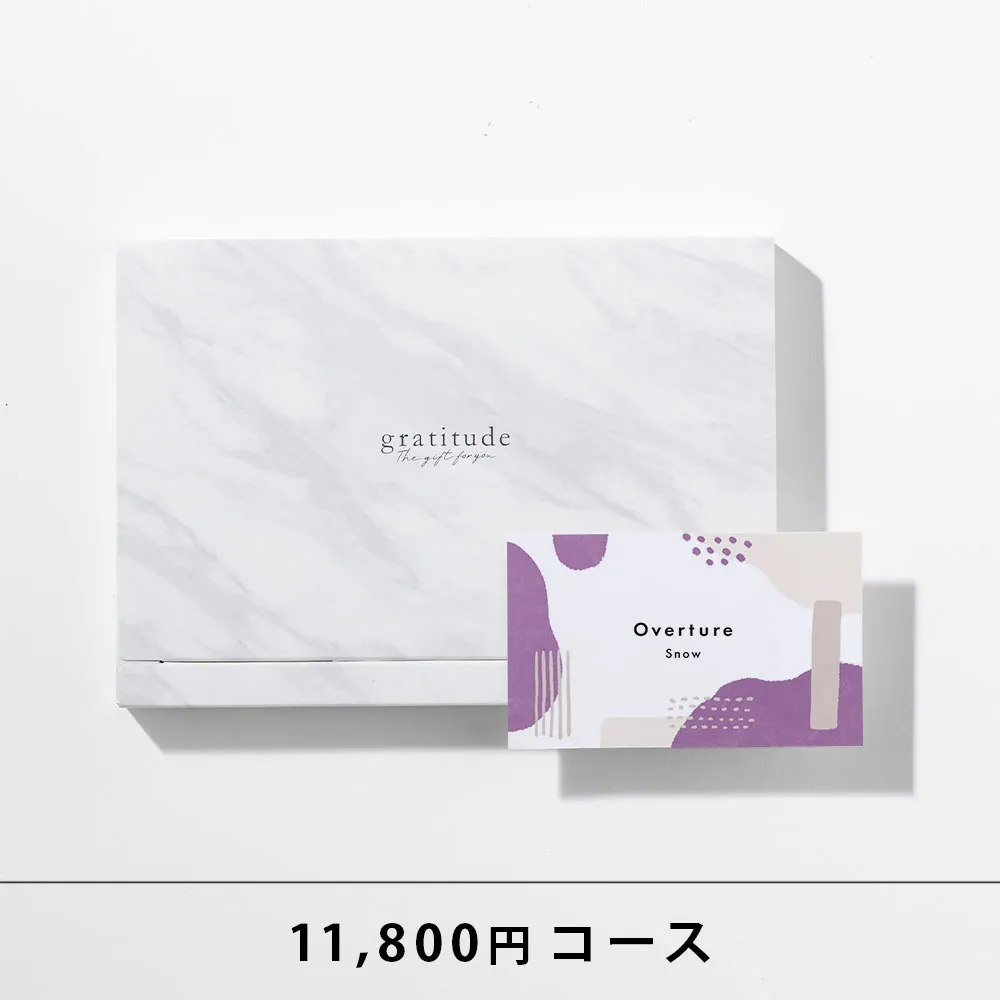 引き出物カード HYACCA / Overture / 2品セレクト /  スノー 