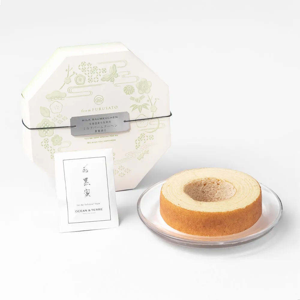 練乳バームクーヘン 黒蜜添え