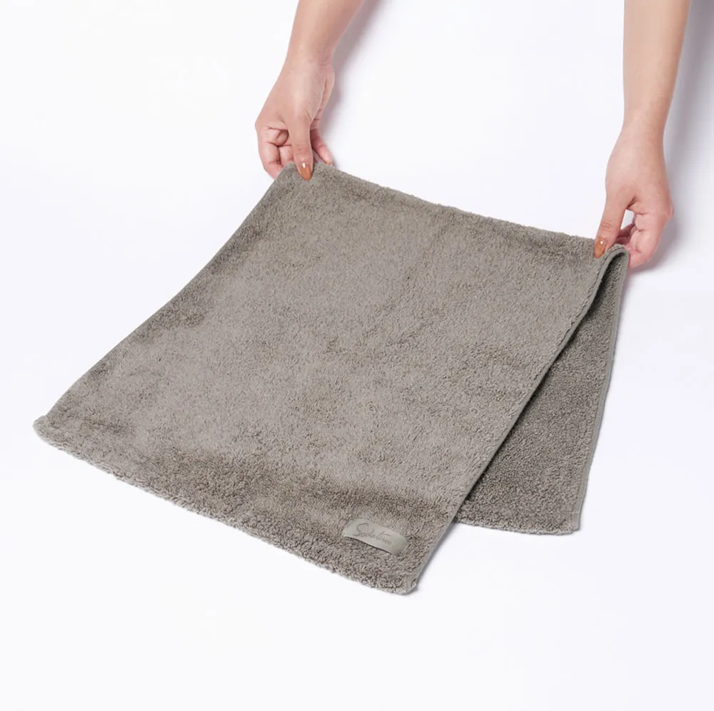 feel フェイスタオル［育てるタオル］+ドライフリット ギフトボックスミニ5個［アンドザフリット］/  ムーングレージュ