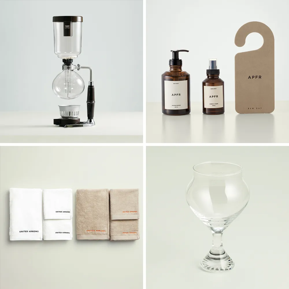 カードカタログギフト/ユナイテッドアローズ ザ ギフト リスト 全3種+ラーメン+コーヒー 8