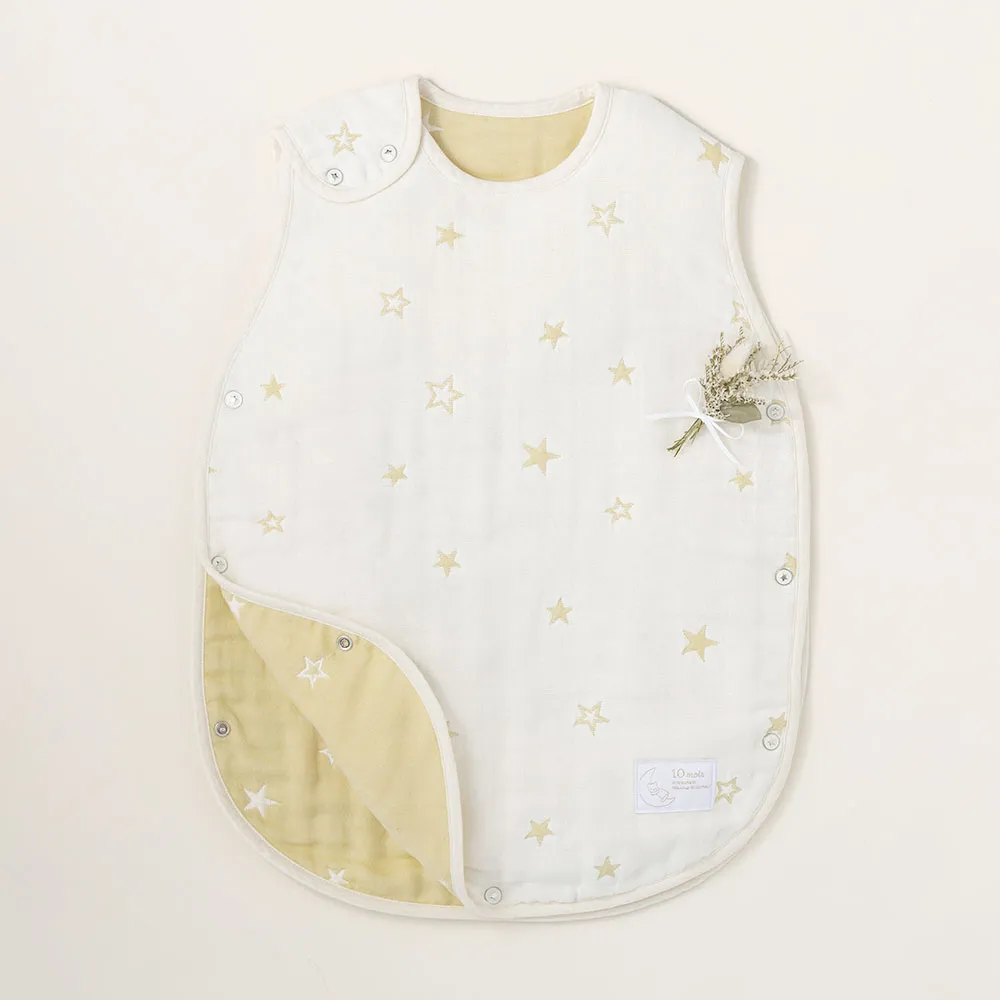 ふくふく6重ガーゼ スリーパー /  エクリュ［ディモワ］