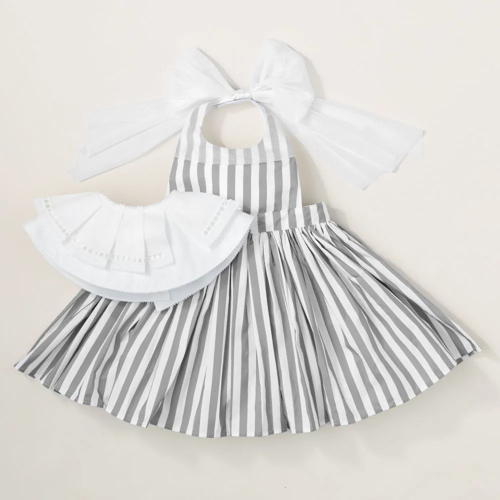 MARLMARL BOX / お食事エプロン+デコスタイ /  ストライプ