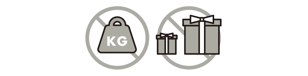 重すぎるものや大きすぎるもの