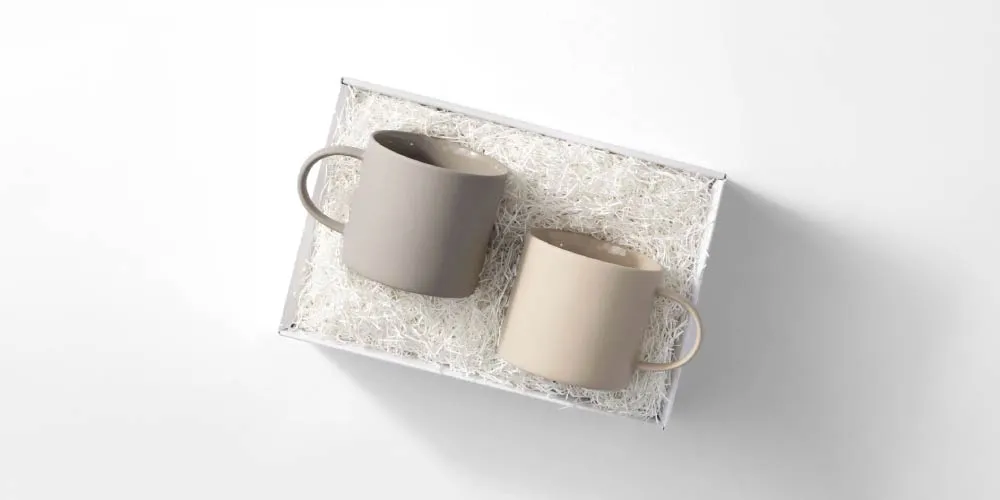 商品説明 MOHEIM MUG BOX / サンドホワイト＆グレー［モヘイム］