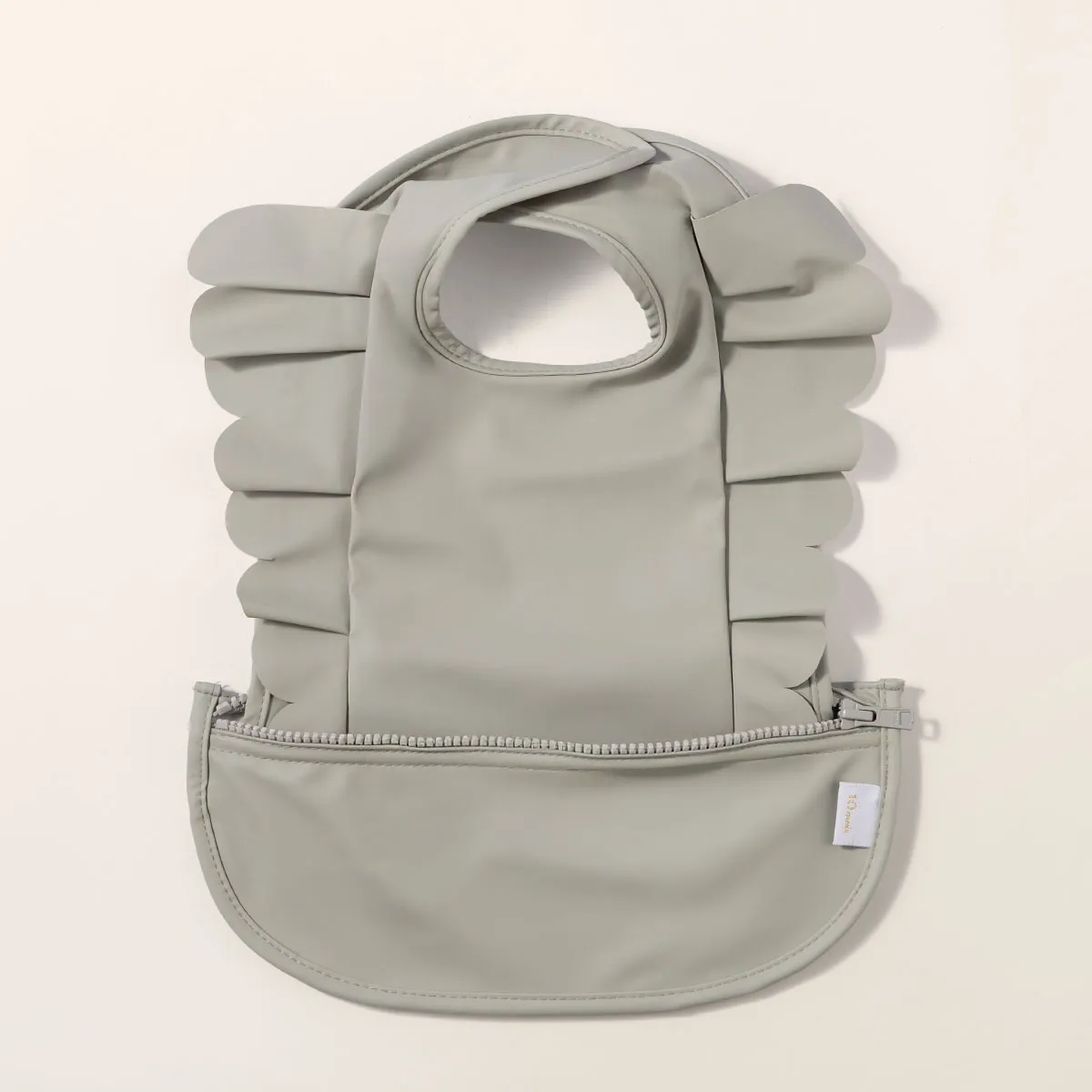 お食事エプロン / フリルグレー［ディモワ］