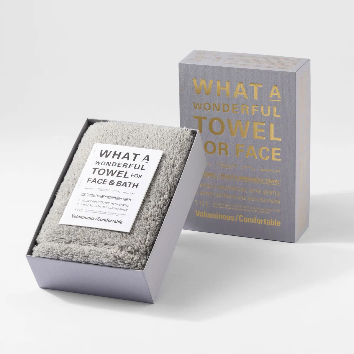 THE FACE TOWEL / SOFT /  ライトグレー［THE］