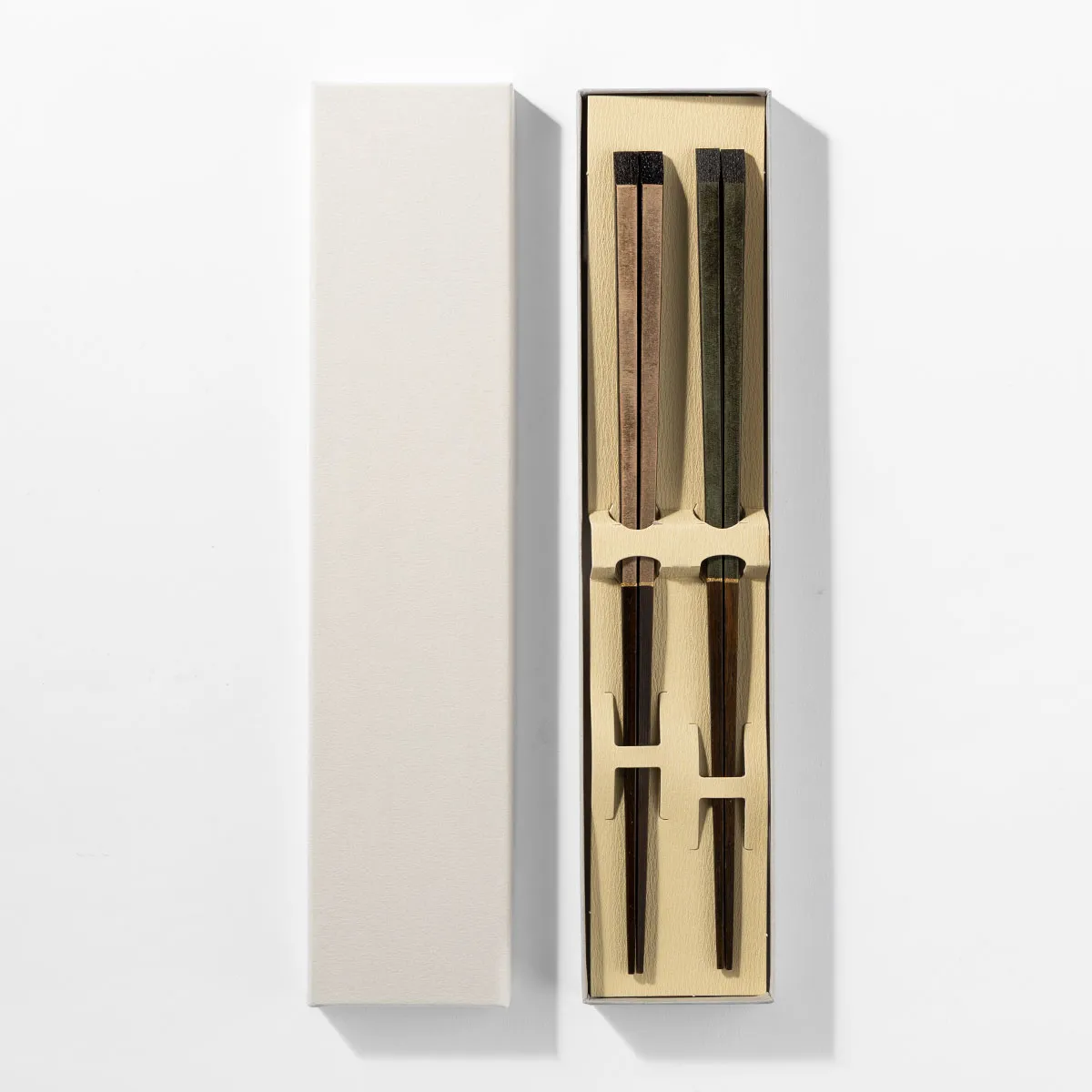 sumiiro 箸 ペアセット / 浅葱＆桜［箸蔵まつかん］ 1