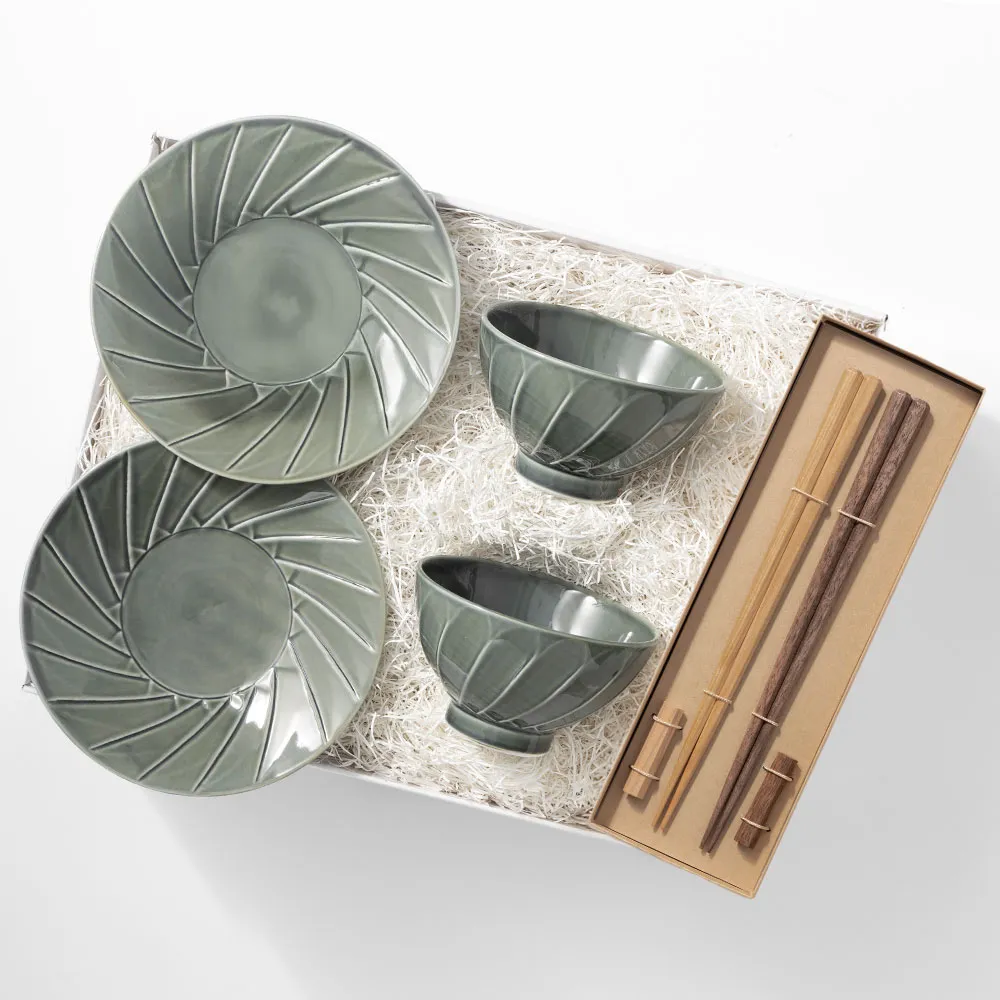 JAPANESE SELECTION BOX / SCULPTURE / セージグリーン / さくら＆ウォルナット 1