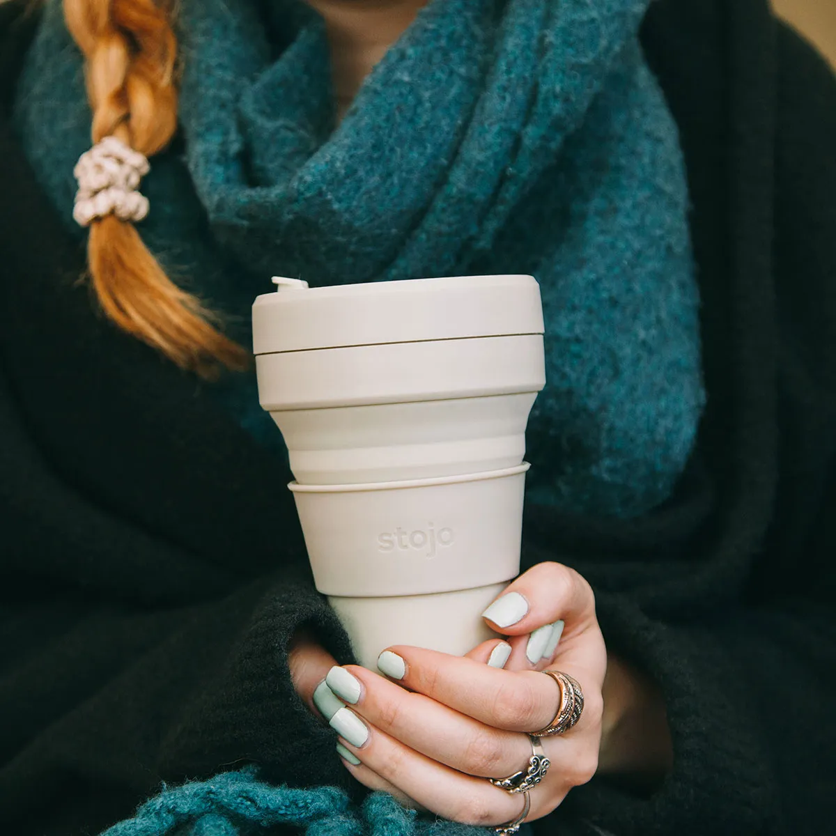 CAFE TO GO BOX / 折りたたみタンブラー+バッグ / アイボリー 4