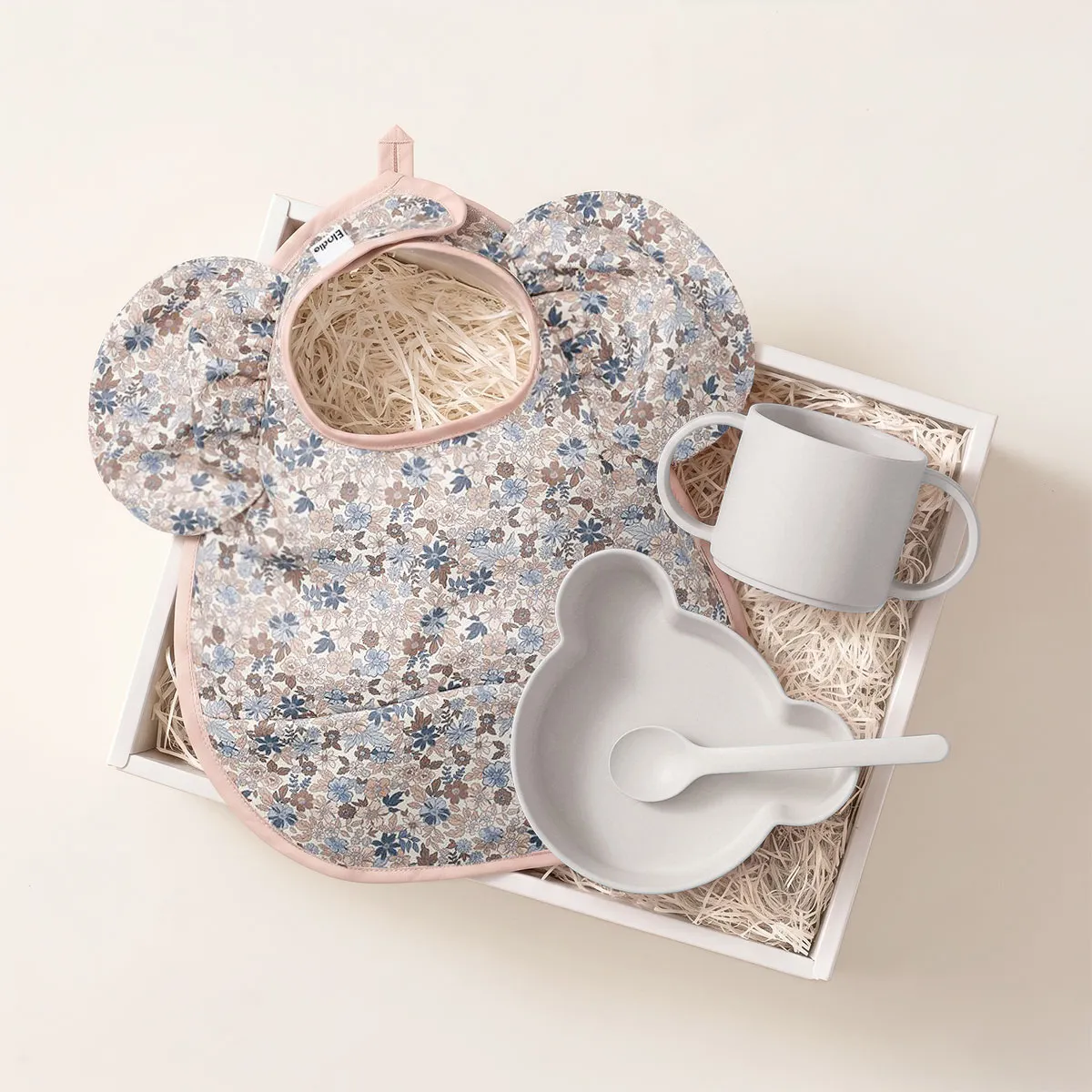BIB＆TABLE WARE BOX / tak. /  ブルーガーデン＆ホワイト