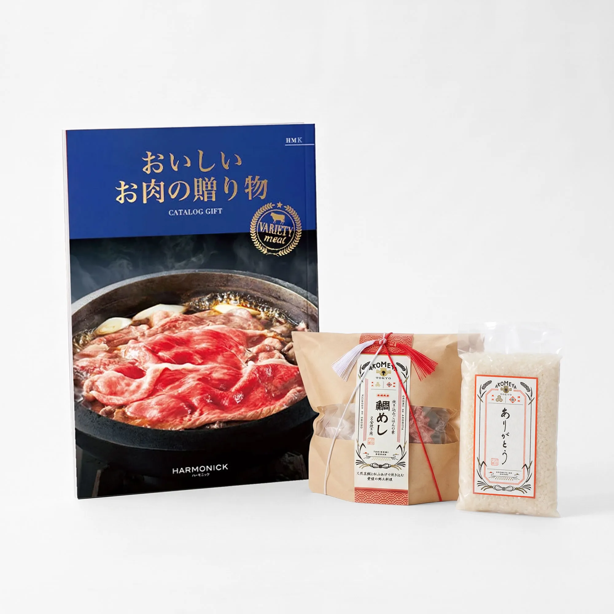 カタログギフト / おいしいお肉の贈り物 / 全2種+鯛めし+ありがとう米 2