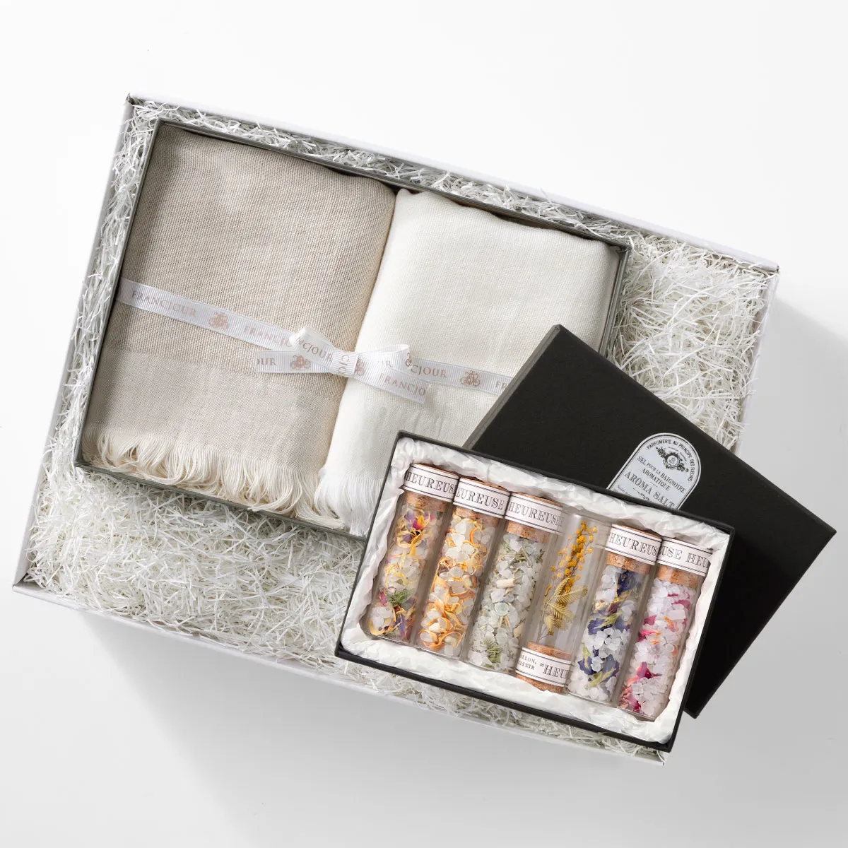 BATH TIME BOX / BALLON アロマバスソルト ギフトセット+フェイスタオル2枚